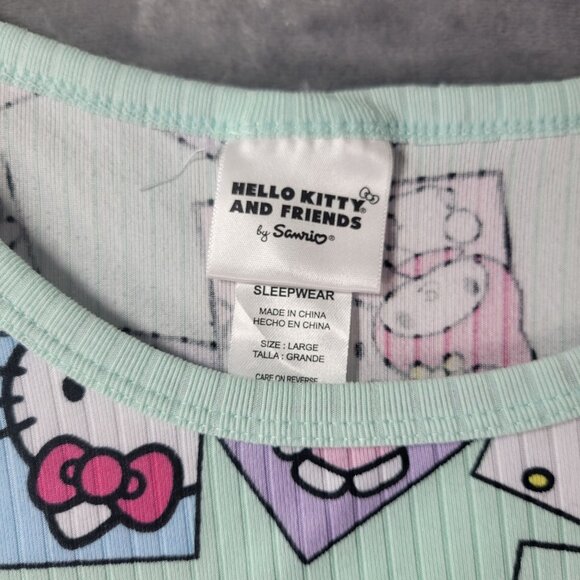 Hello Kitty Womens XL Sleep Shirt Pink Short Sleeve Graphic‎ Nightgown Lounge - Picture 2 of 8